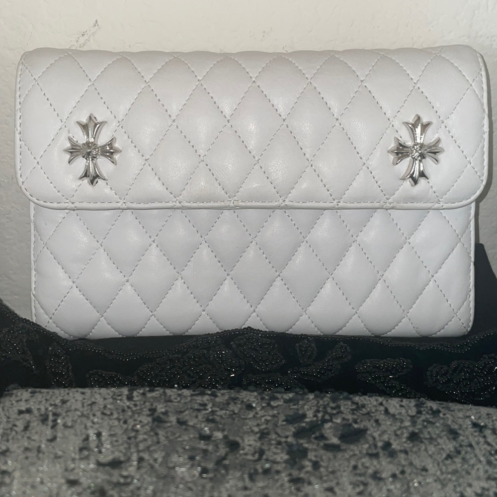 Chrome Hearts RARE XL Quilted Clutch